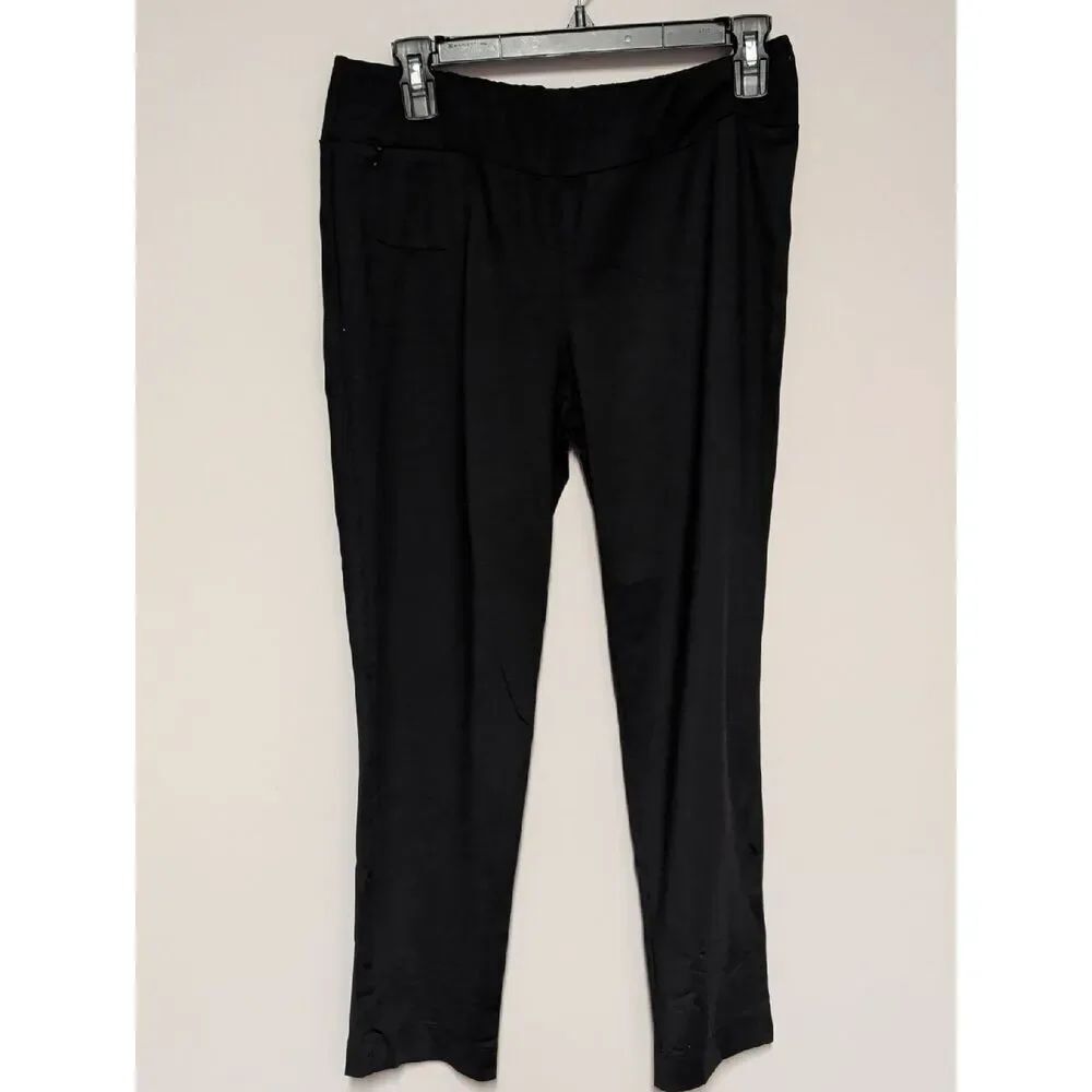 J. McLaughlin Black Straight-Leg Pull-On Pants